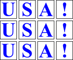 USA USA USA Banner