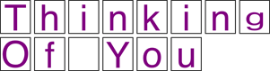 Thinking Of You Banner